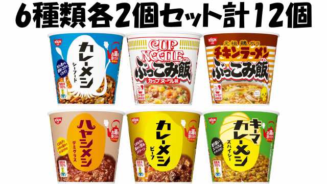 日清食品 カレーメシぶっこみ飯6種類各2個セット計12個 送料無料 沖縄